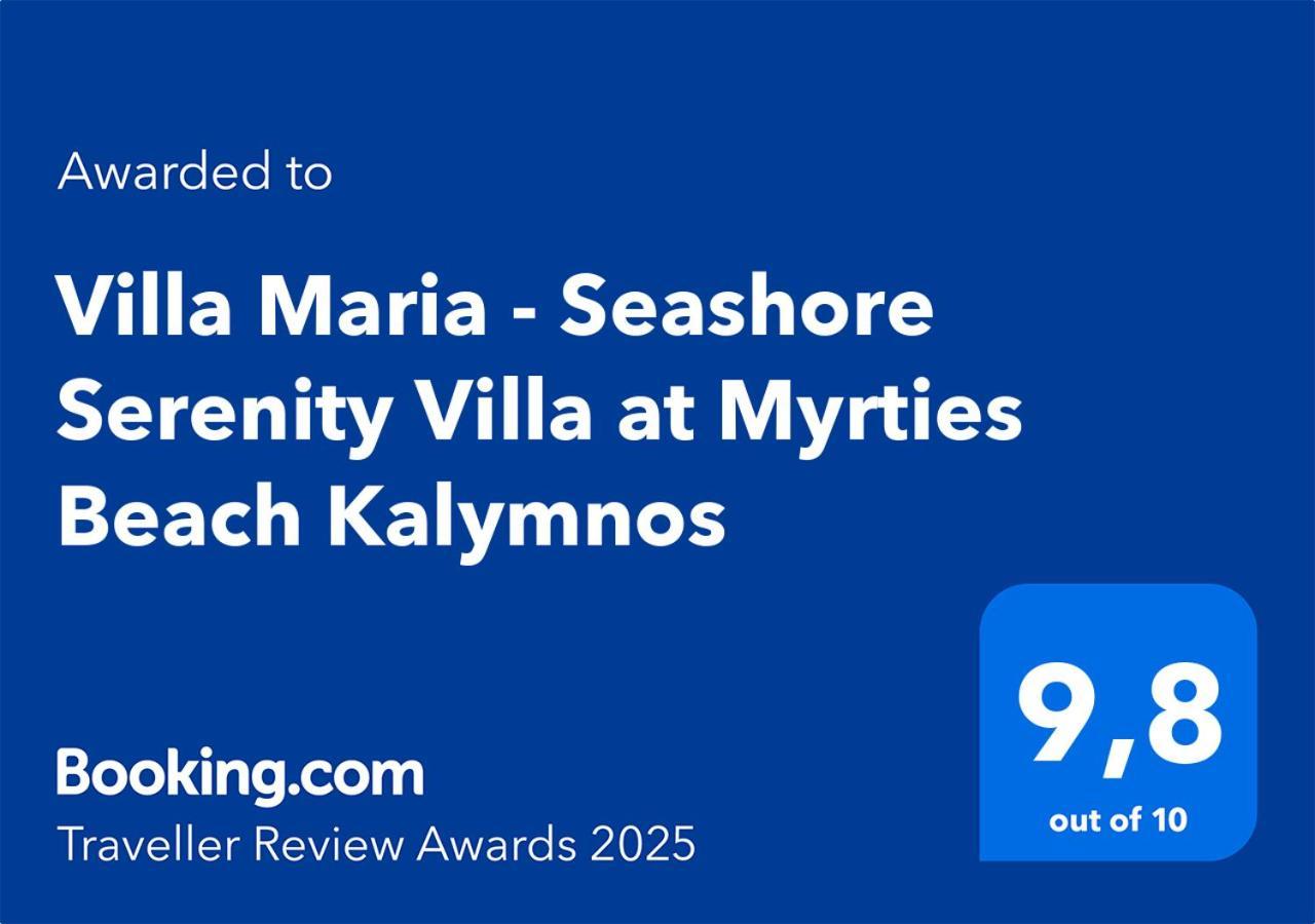 Vakantiehuis Maria - Seashore Serenity At Kalymnos Myrties